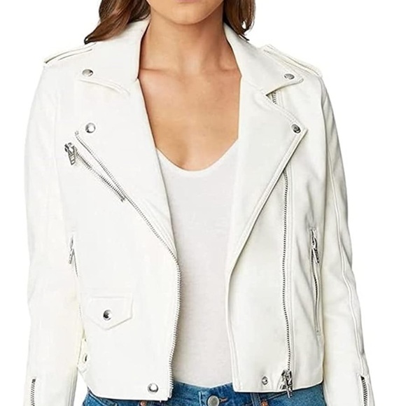 NWT Blank NYC Fresh Start Moto Faux Leather Jacket Size L - Picture 2 of 13